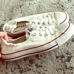 White slip on vans
